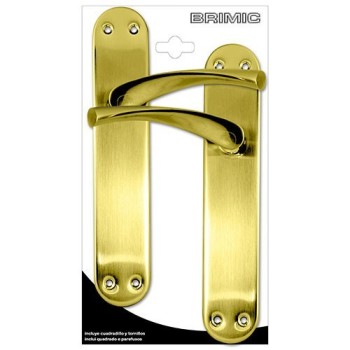 JUEGO MANILLA MICEL CON PLACA TIRADOR LATON