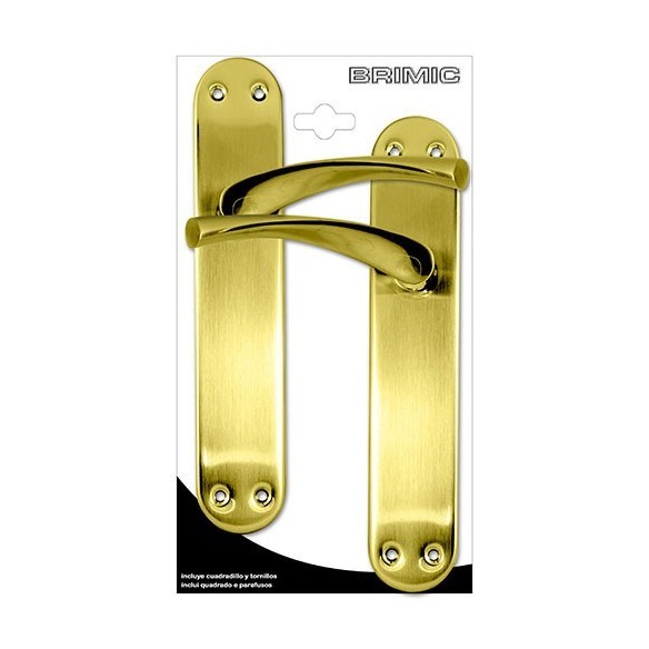 JUEGO MANILLA MICEL CON PLACA TIRADOR LATON