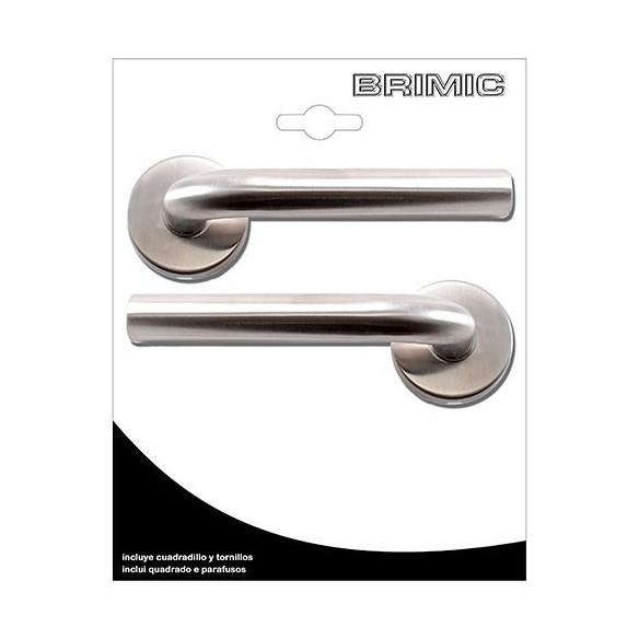 JUEGO MANILLA MICEL CON ROSETA ACERO INOX