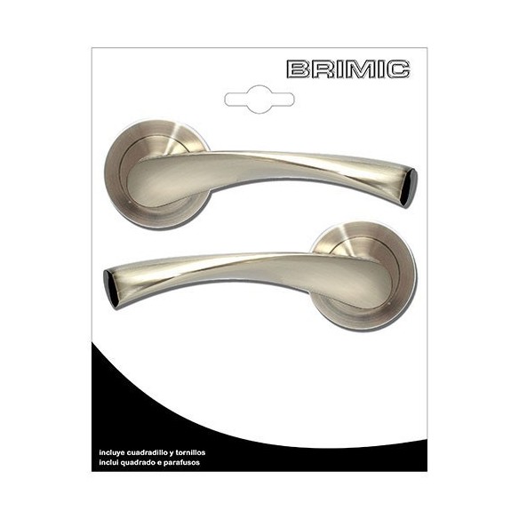 JUEGO MANILLA MICEL TIRADOR TUBULAR ACERO NIQUELADO