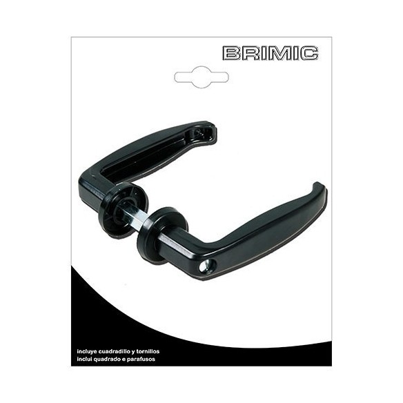 JUEGO MANILLA MICEL CON ROSETA ALUMINIO NEGRO