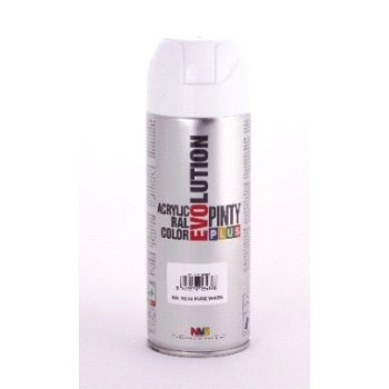 PINTURA EN SPRAY  PINTY PLUS EVOLUTION   BLANCO RAL 9010 BRILLANTE SPRAY  520ML