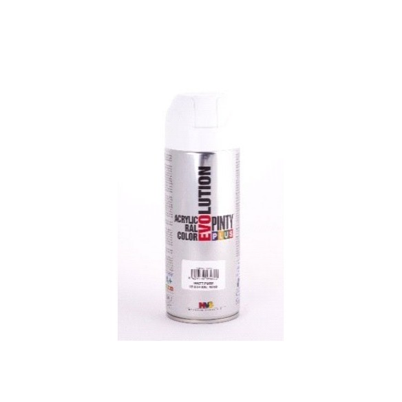 PINTURA EN SPRAY  PINTY PLUS EVOLUTION   BLANCO RAL 9010 MATE SPRAY  520ML