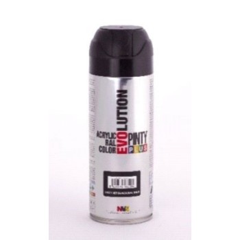 PINTURA EN SPRAY  PINTY PLUS EVOLUTION   NEGRO RAL 9005 MATE SPRAY  520ML