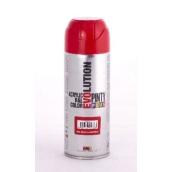 PINTURA EN SPRAY  PINTY PLUS EVOLUTION   ROJO RAL 3000 BRILLANTE SPRAY  520ML