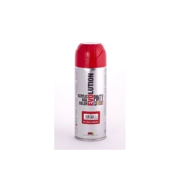 PINTURA EN SPRAY  PINTY PLUS EVOLUTION   ROJO RAL 3000 BRILLANTE SPRAY  520ML