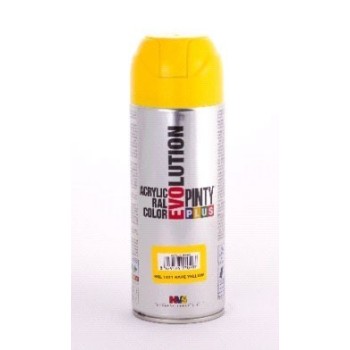 PINTURA EN SPRAY  PINTY PLUS EVOLUTION   AMARILLO RAL 1021 BRILLANTE SPRAY  520ML