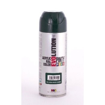 PINTURA EN SPRAY  PINTY PLUS EVOLUTION   VERDE RAL 6005 BRILLANTE SPRAY  520ML