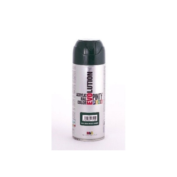 PINTURA EN SPRAY  PINTY PLUS EVOLUTION   VERDE RAL 6005 BRILLANTE SPRAY  520ML