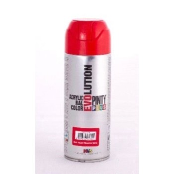 PINTURA EN SPRAY  PINTY PLUS EVOLUTION   ROJO RAL 3020 BRILLANTE SPRAY  520ML
