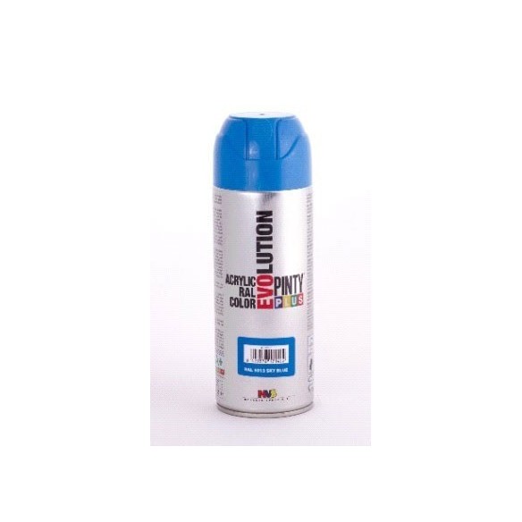 PINTURA EN SPRAY  PINTY PLUS EVOLUTION   AZUL RAL 5015 BRILLANTE SPRAY  520ML