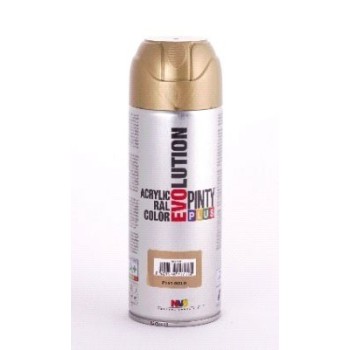 PINTURA EN SPRAY  PINTY PLUS EVOLUTION   ORO EV151 BRILLANTE SPRAY  520ML