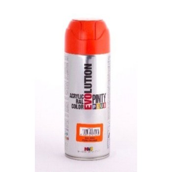 PINTURA EN SPRAY  PINTY PLUS EVOLUTION   NARANJA RAL 2004 BRILLANTE SPRAY  520ML