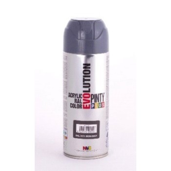 PINTURA EN SPRAY  PINTY PLUS EVOLUTION   GRIS HIERRO RAL 7011  SPRAY  520ML