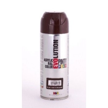PINTURA EN SPRAY  PINTY PLUS EVOLUTION   MARRON CHOCOLATE RAL 8017  SPRAY  520ML