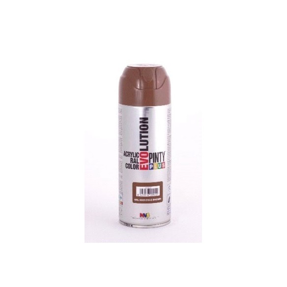 PINTURA EN SPRAY  PINTY PLUS EVOLUTION   MARRON PALIDA RAL 8025 BRILLANTE SPRAY  520ML