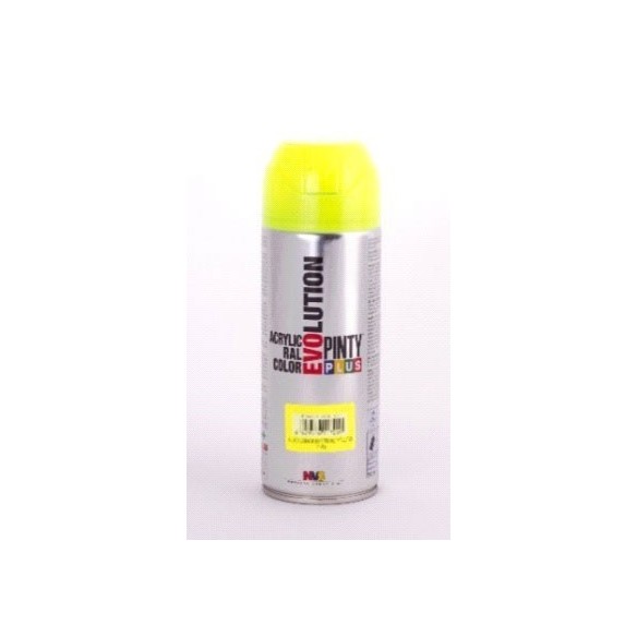 PINTURA EN SPRAY  PINTY PLUS EVOLUTION   AMARILLO F146 FLUORESCENTE SPRAY  520ML
