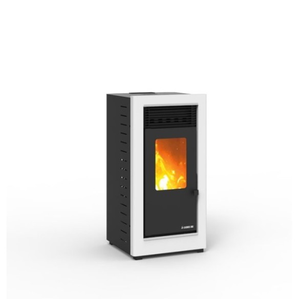 ESTUFA PELLET GRAZ S PLUS G2001P KARMEK ONE 10 KW RENDIM 85-88% BLANCA