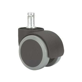 RUEDA SILLA OFICINA GIRATORIA DK  POLIPROPILENO D50 GRIS ESPIGA LISA 11X22 50 KG