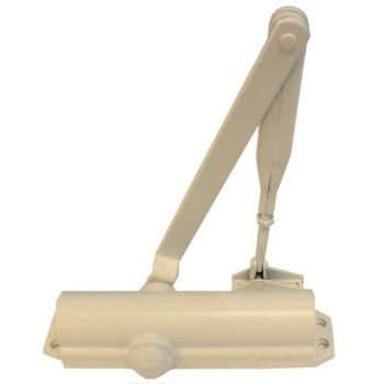CIERRAPUERTAS DC120 CON BRAZO ARTICULADO SIN RETENCION COLOR BLANCO