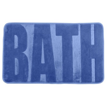 ALFOMBRA DE BAÑO GOMA DE ESPUMA CON MEMORIA BATH. AZUL