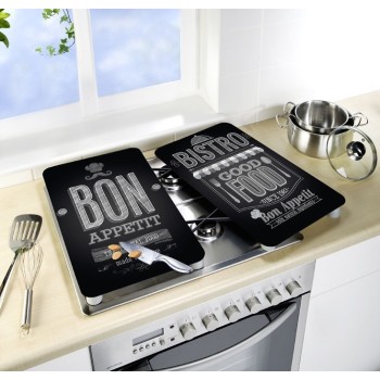 PLACAS COBERTORAS DE VIDRIO UNIVERSALES BON APPETIT. 2 UDS.