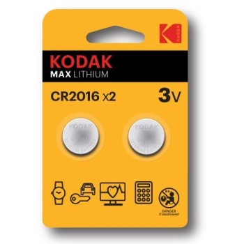PILA BOTON LITIO KODAK MAX LITHIUM 2016 3V 2U