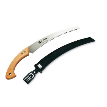 SERRUCHO PODA ALTUNA CURVO 330 MM MANGO MADERA CON FUNDA.