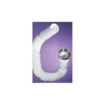 SIFON ACORDEON FLEXIBLE EXTENSIBLE ESPIROFLEX RACORD METAL 32MM 1-1/4 DE 30 A 80CM