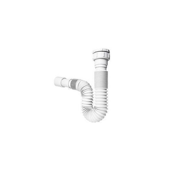 SIFON ACORDEON FLEXIBLE EXTENSIBLE ESPIROFLEX RACORD PLASTICO 32MM 1-1/4 DE 30 A 80CM