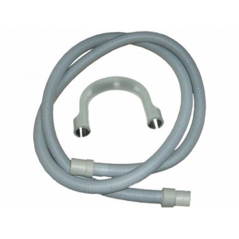 TUBO FLEXIBLE DESCARGA LAVADORA EMBOLSADO ESPIROFLEX SOPORTE INCLUIDO 19/22MM 2MT