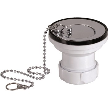 VALVULA LAVABO/BIDE JIMTEN S-35 1 1/2 CON TAPÓN CROMADO 63MM
