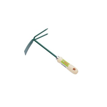 AZUELA Y HORQUILLA GARDEN S1 MANGO MADERA