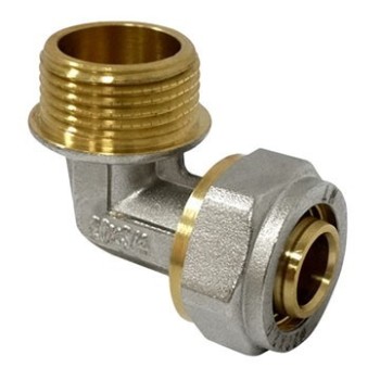 ENLACE COMPRESIÓN CODO MIXTO MULTICAPA DN25X1