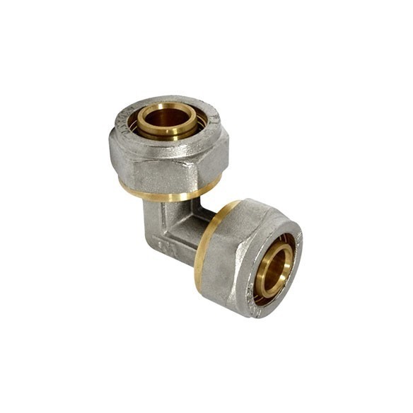 ENLACE COMPRESIÓN CODO MULTICAPA DN16