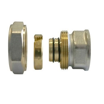 ENLACE COMPRESIÓN RECTO MIXTO ROSCA HEMBRA A COBRE 15X1/2