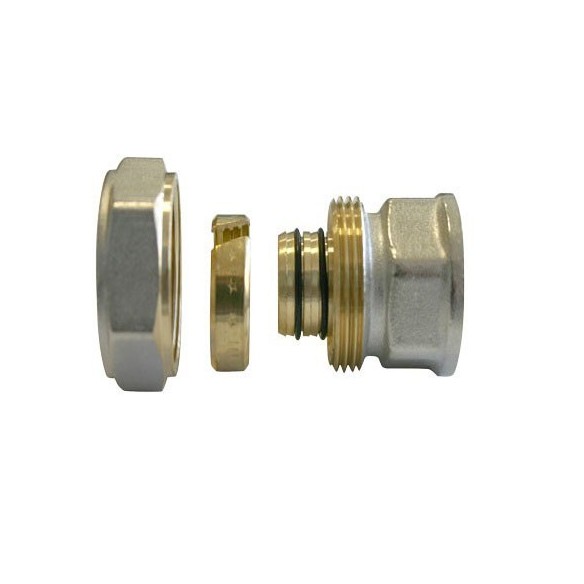 ENLACE COMPRESIÓN RECTO MIXTO ROSCA HEMBRA A COBRE 18X3/4