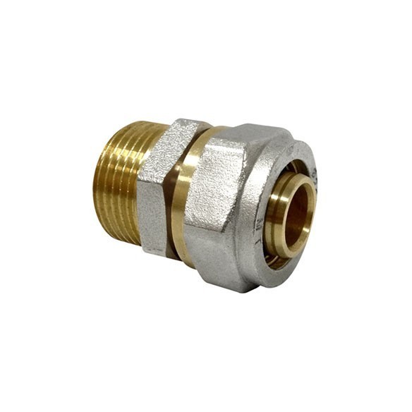 ENLACE COMPRESIÓN RECTO MIXTO ROSCA MACHO MULTICAPA DN16X1/2