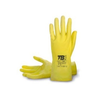 GUANTE SIN SOPORTE LATEX NATURAL 9004 QUIMICO AMARILLO T 7