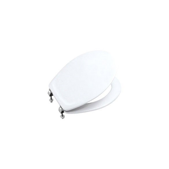 ASIENTO LACADO ROCA BISAGRAS ACERO VICTORIA BLCO.