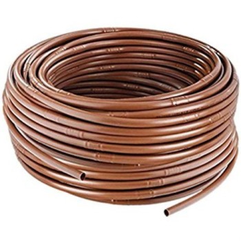 TUBO MARRON GOTERO INTEGRADO TURBULENTO 2.0L/H A 50 CMS. 25MX16MM VARDIT