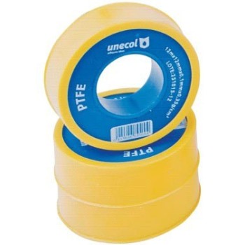 TEFLON CINTA PTFE 12MX12MMX0.1MM 0.35GR/CM3 AGUA POTABLE
