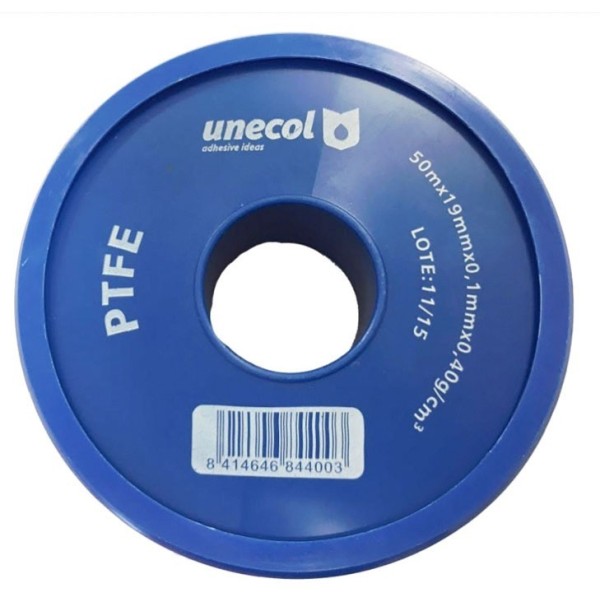 TEFLON CINTA PTFE 50MX19MMX0.1MM 0.40 GR/CM3 APTO AGUA POTABLE