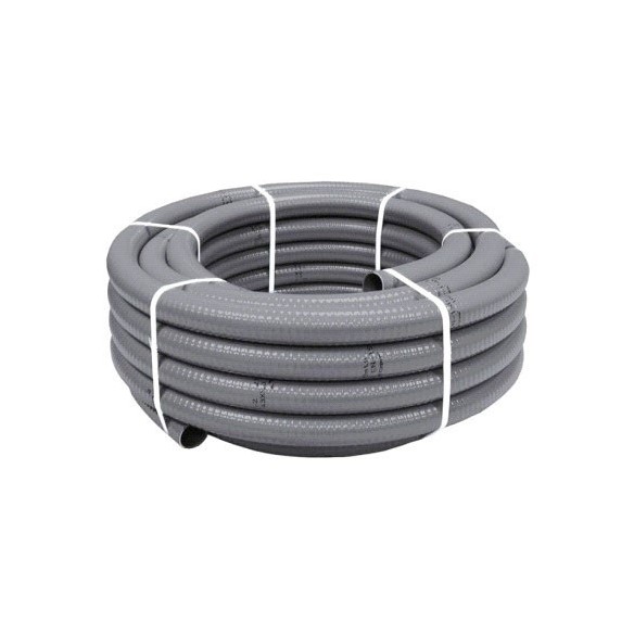 TUBO PVC FLEXIBLE EVACUACION FERRANDO 3261 GRIS (1 METRO)