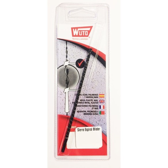 HOJAS DE SIERRA PARA MARQUETERIA ESPIRAL MULTIMATERIAL N 0/13 CM 12 UDS
