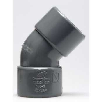 CODO 45º HEMBRA PVC EVACUACION CREARPLAST 50 MM