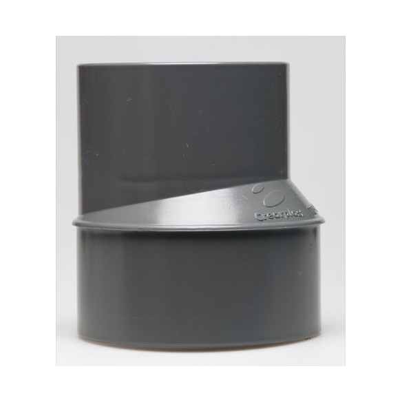 ENLACE EXCENTRICO REDUCIDO M/H PVC EVACUACION CREARPLAST DE 40 A 32 MM
