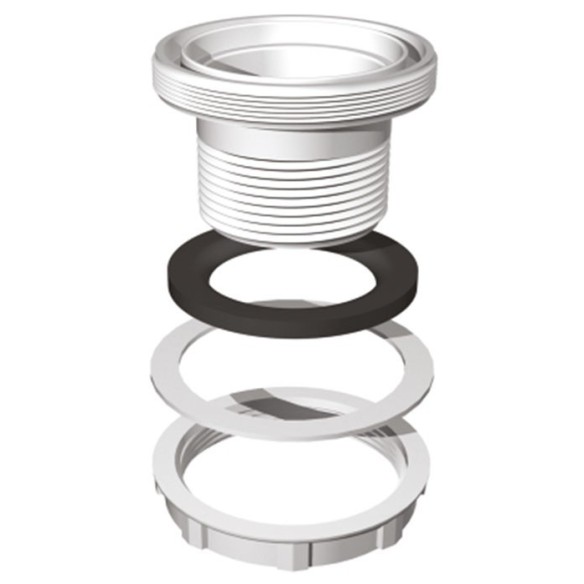 PIEZAS CONEXION BASE COMPLETA CISTERNA A TAZA WC TIPO ROCA H&H