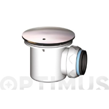 VALVULA PLATO DUCHA SIFONICA Ø60MM H&H 660470 (I-105) CON EMBELLECEDOR Ø 40 MM