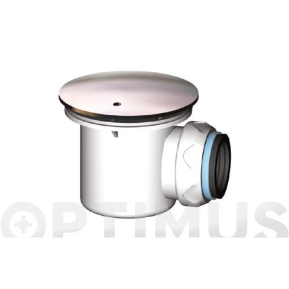 VALVULA PLATO DUCHA SIFONICA Ø60MM H&H 660470 (I-105) CON EMBELLECEDOR Ø 40 MM